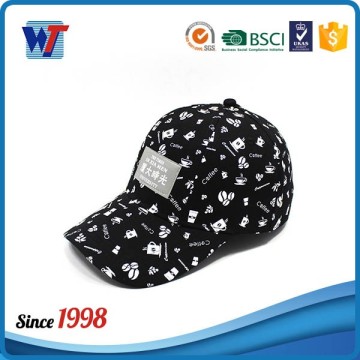 Full Printed Reasonable Price Simple College Baseball Caps With Embroidered Patch