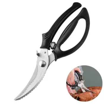JinHaiYue High-Quality Multifunctional Stainless Steel Kitchen Chicken Bone Scissors and Shears: Precision Cutting for Your Culinary Needs