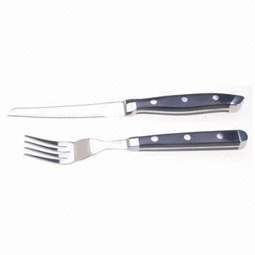 Flatware with knife and fork