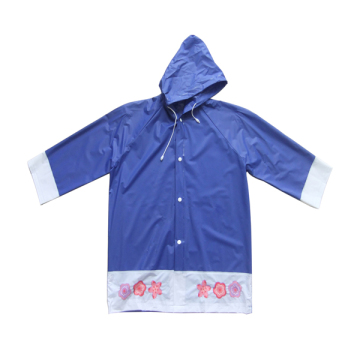 Con capucha niño impermeable largo