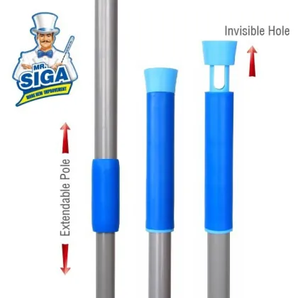 Mr.SIGA 2015 hot sale telescopic handle flat cotton twitter mop