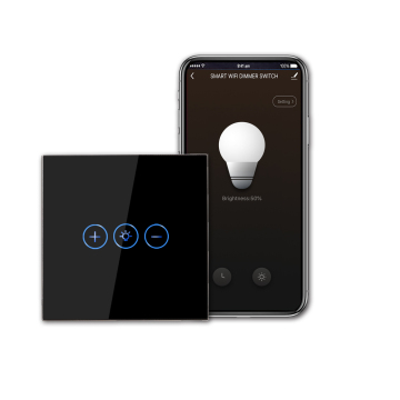 Switch de atenuador de tacto inteligente de estilo europeo al por mayor: Alexa, Google Home, WiFi, Tuya Compatible