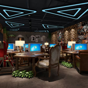 Customized LED Hanging Linear Lights for Offices, Malls, and Billiard Rooms