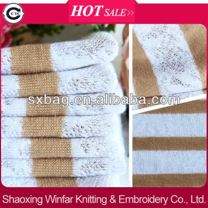 T/C LACE STRIPE KNIT FABRIC