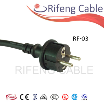 VDE power cable plug
