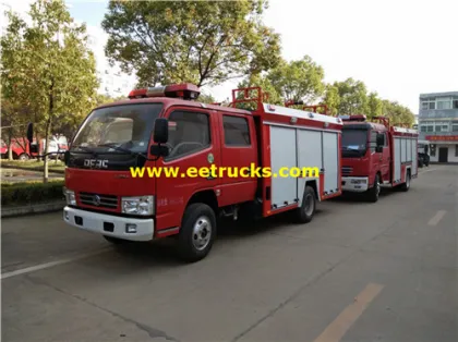 4m3 4x2 Double Cabin Fire Trucks
