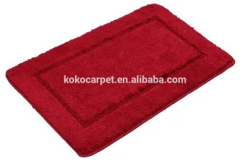 100% polyester bath mat set