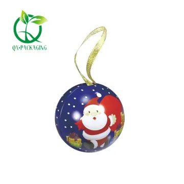 Christmas ball decorations tin box