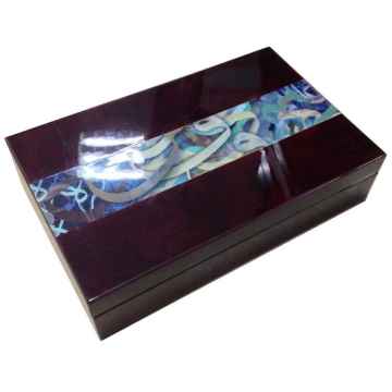 Glossy MDF Wood Packaging Box For Dates Gift