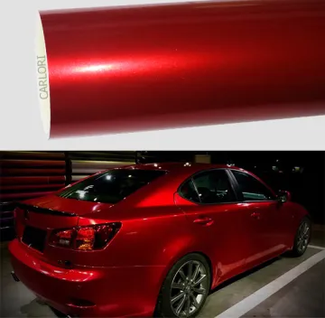 metallic gloss dark red car wrap vinyl