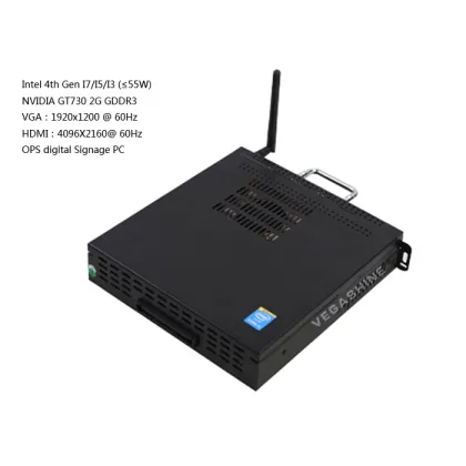 I7 / I5 / I3 OPS Jae Mini Digital Signage Computer Discrete Graphics Nvidia Gt730