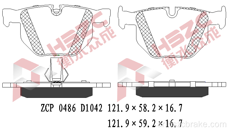 FMSI D1042 CERAMIC BRAKE PAD FOR BMW