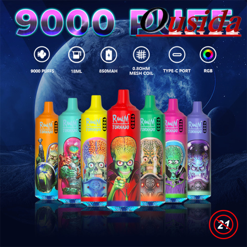 vape oplaadbaar R En M Tornado 9000 Puffs Oplaadbare Wegwerpbaar, hoge kwaliteit R En M  Tornado 9000 Puffs Oplaadbare Wegwerpbaar op BossGoo.com