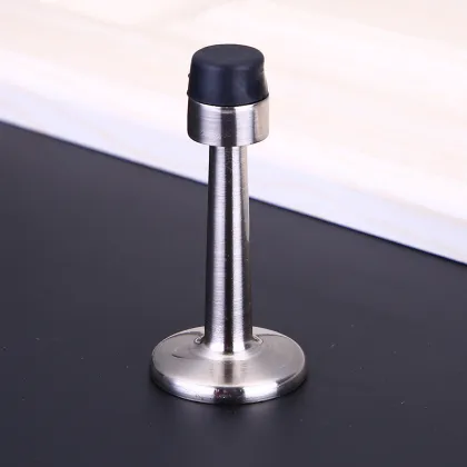 DTOP Zinc Manual Door Stopper - Silent Bedroom Door Suction Rubber Steel Stopper