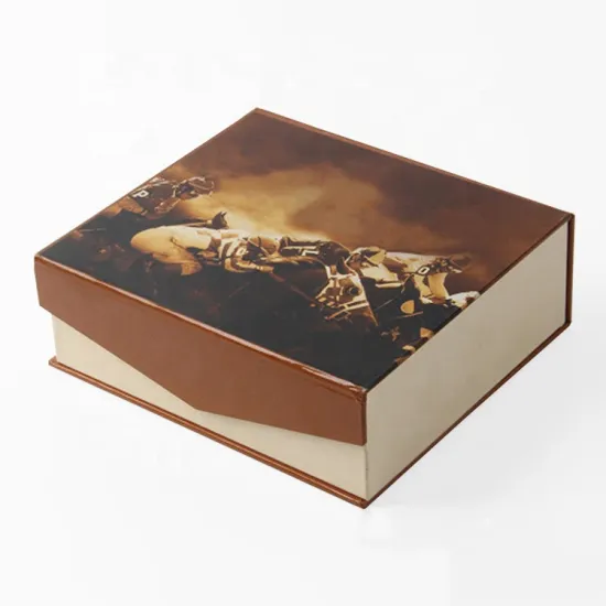 Magnetic closure bespoke custom logo card stock box