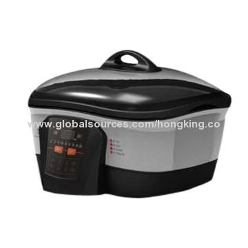 Multifunction Cooker with 5L Capacity, with Deep Fryer, Steamer, Slow Cooker, Roast, Grill, Fondue