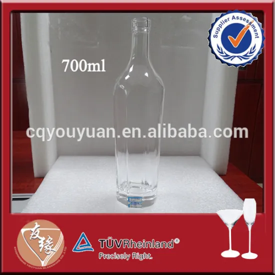70cl 700ml russian standard vodka bottle glass with cork cap