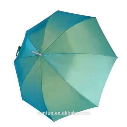 Aluminum shaft bright promotional rain umbrella