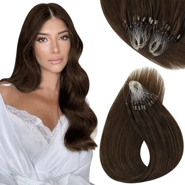 Smooth long for woman Loop Remy Hair Extensions Human Hair Silicone Micro Ring Beads Stick 1g/Strand Micro loop Hair extensions