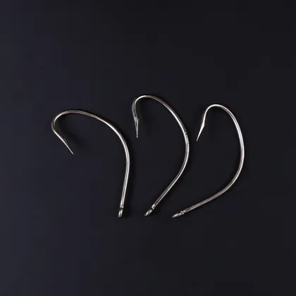 Eagle Claw SuperiorFishing WideGap 1/0 Barbed Sea Hook Saltwater Carbon Steel TFRN142