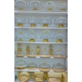 Stylish Handled Decorative Plastic Storage Tray for Food