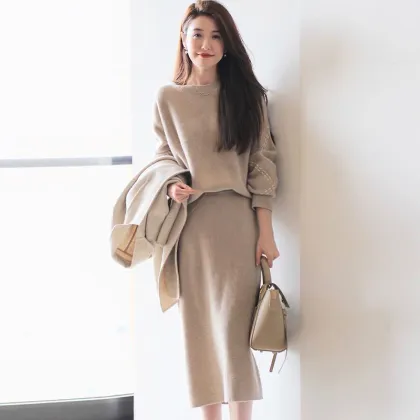 Women's Sweater and Bodycon Skirt Set