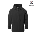 Jaqueta masculina impermeável Softshell com capuz