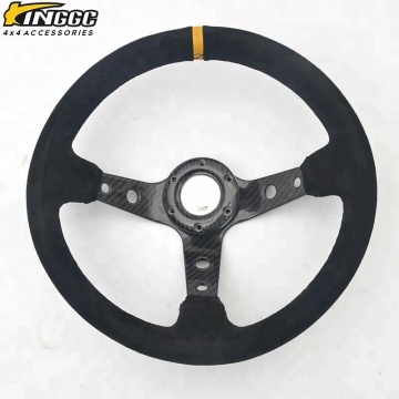 Role de dirección de fibra de carbono real de 350 mm de 350 mm