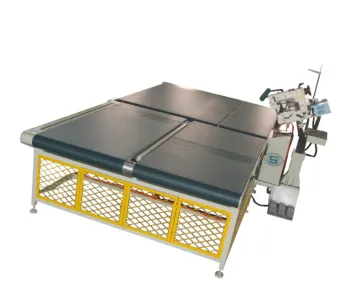 Automatic mattress sewing machine adjustable