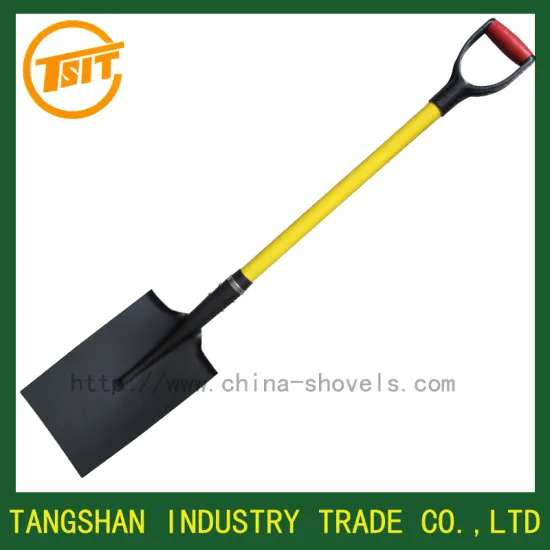 fiberglass hand D grip rail steel garden shovel spade