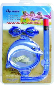 Youth Attractive Mask Snorkel Goggle Set