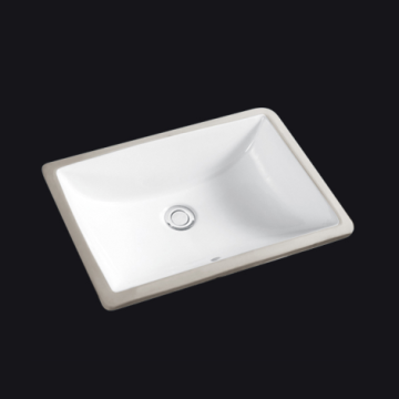 22 ιντσών νεροχύτη: Hotel Single Bowl Bath Ceramic Undercounter Basin Rectangle Wash Basin