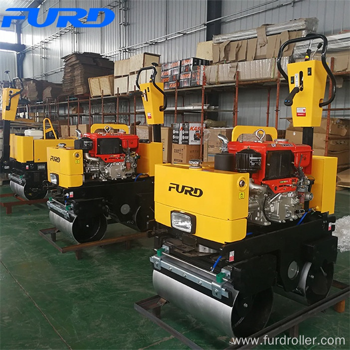 800kg Hydraulic Steering Walk Behind Vibratory Road Compaction Roller