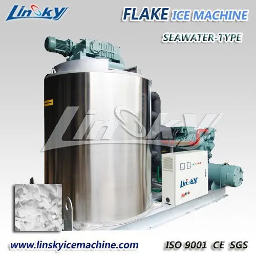 10 Tons Offshore Seawater Flake Ice Machine Ice Plant, High Quality 10