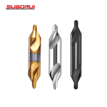 SUBORUI DIN333 Type A HSS Pilot Center Drill Bit Set for Lathe