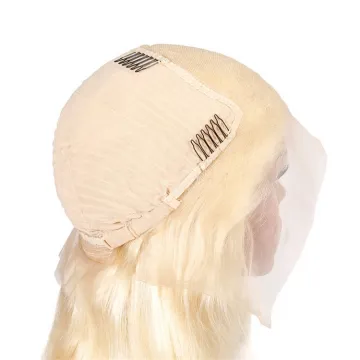 Lace Front Human Hair Wig Frontal Wig Brazilian Remy Straight 613 Ombre 13x4 Lace with Baby Hair 613 Honey Blonde 28 30 32 Inch