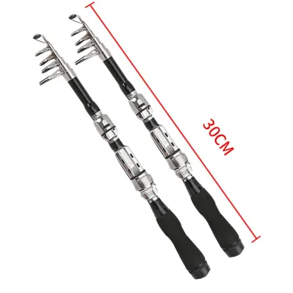 Carbon Ultra-Short Mini Sea Fishing Rod - Telescopic Handle for Sea Fishing
