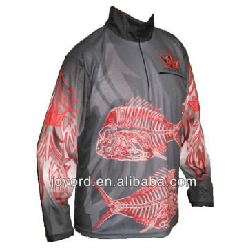 Custom Dye Sublimation Long Sleeve Anti-UV Fishing Apparel