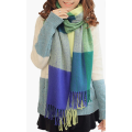 सर्दियों के लंबे स्कार्फ के लिए प्लेड गर्म कंबल स्कार्फ