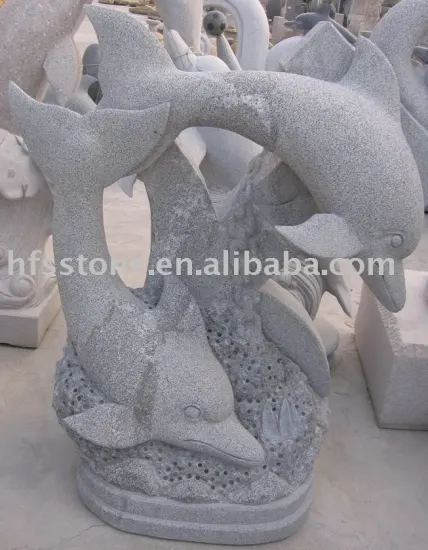 Dolphin Carving/Garden dolphin sculpture