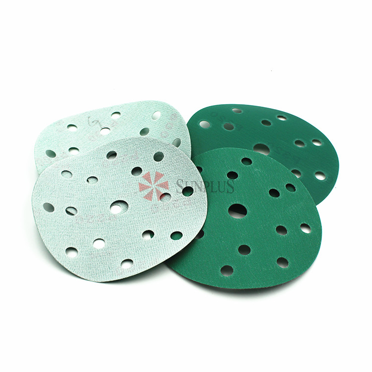 Aluminum Oxide Round Automotive Sandpaper with Velcro Back