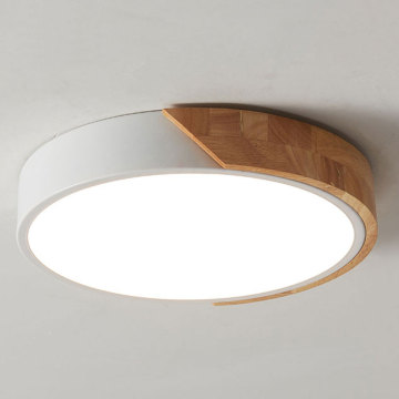 Lámpara de techo de registro de dormitorio de estudio led redonda moderna