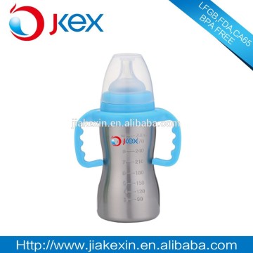 Stainless steel vacuum baby feeding bottle