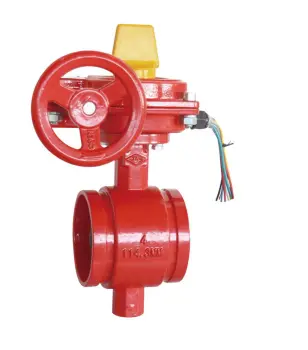 DIN Grooved Butterfly Valve with Tamper Switch