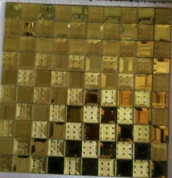 Gold Mosaic Diamond Mirror Mosaic Tile (HD067)