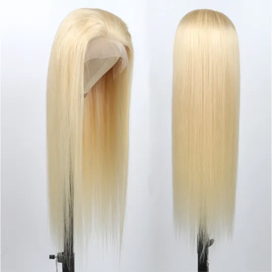 13x6 613 full lace blonde lace front human hair bob wigs,613 closure hd lace frontal wig,natural virgin hair wig vendors
