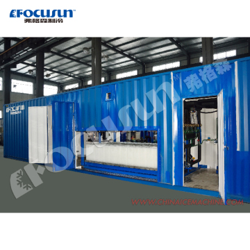 Focusun 5 ton containeriseerde koude kamer met direct koelblok ijsmachine