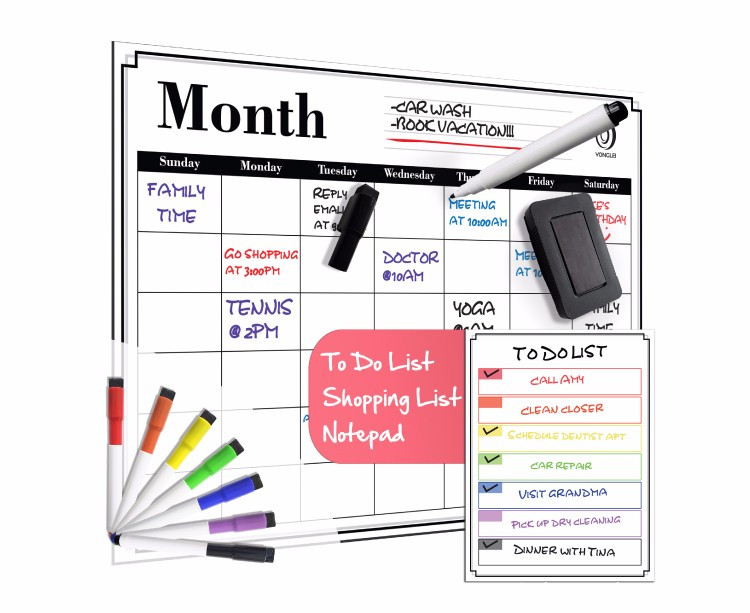 Custom Calendar Whiteboard, High Quality Custom