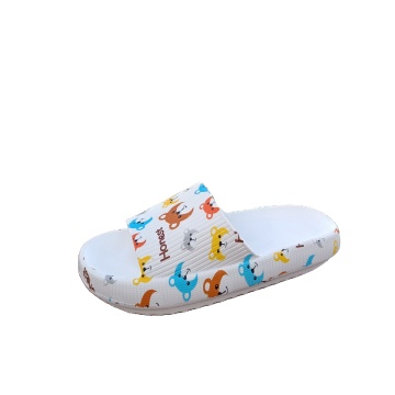 Personalized Leopard Slides with Logo and Box Slippers - Women's Casual Pillow Platform Sandals
