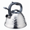 Colorful handle whistling stovetop tea pot kettle